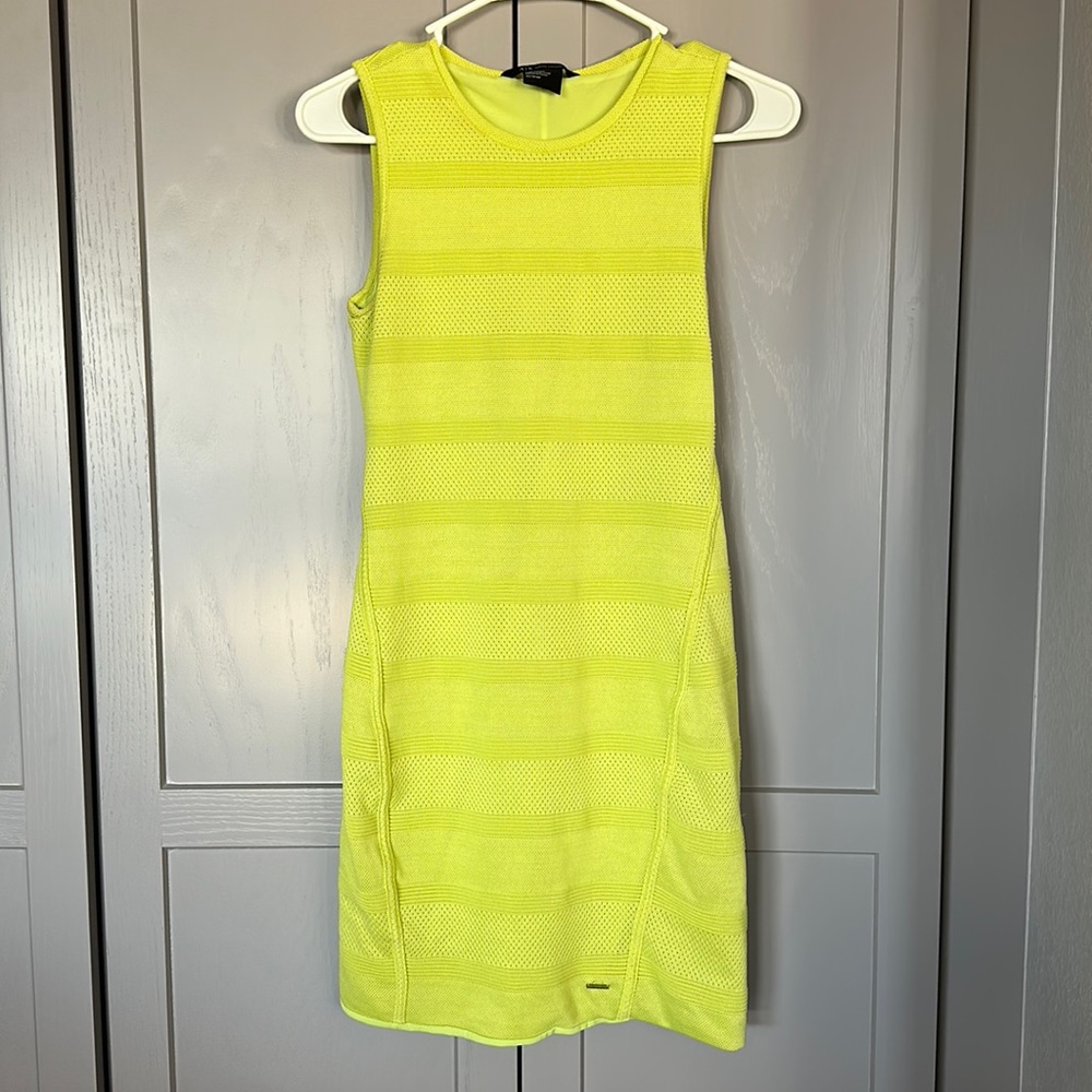 Armani Exchange lime dress